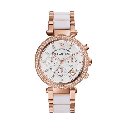 michael kors ceramic watch rose gold